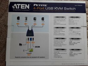 Aten - 4 portovy datový přepínač - 2