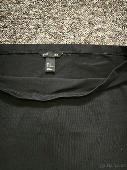 Černá pružná sukně H&M vel.M - 2