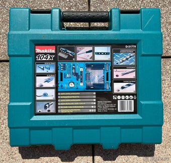 Makita D-31778 - 104 dielna sada bitov a vrtákov - 2
