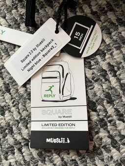 Nový velký modrý business batoh MUESLII – edice REPLY - 2