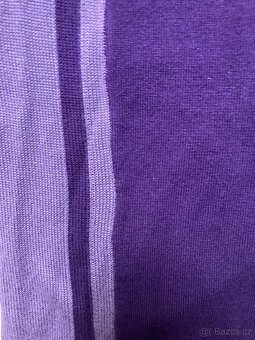 Fialové podzimní šaty z viskózy (vel. 40/42) - 2