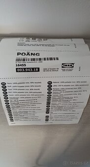 Potah / polstr IKEA POÄNG, nový – béžový - 2