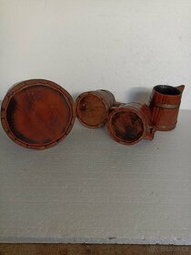 Pivní souprava z přírodního dřeva - 2