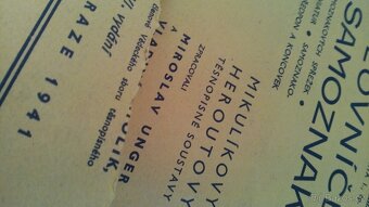 Slovníček samoznaků, rok 1941 a 1942 - 2