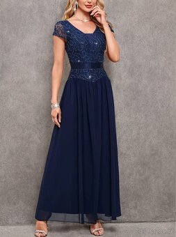 NOVÉ plesové šaty MODRÉ - 2