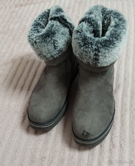 Semišové, kožené boty dětské vel. 34 - 2