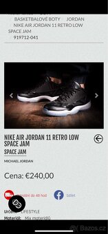 NIKE AIR JORDAN 11 RETRO LOW SPACE JAM - 2