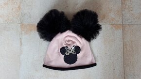 Zimní čepice, čepička Minnie vel. 92/98 - 2