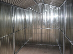 Plechová garáž 3x5m,sedlová střecha,pozinkovaný plech - 2
