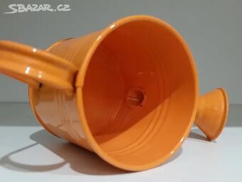 konvička - dekorativní kryt na květináč - oranžová - 2