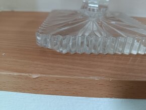 Broušená skleněná servírovací mísa - 2