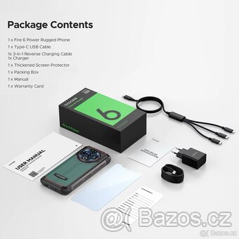 Nový extra odolný telefon Doogee Fire 6 Power. - 2