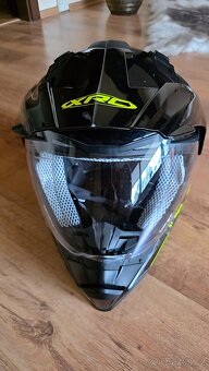 Moto helma XRC Dual Alpiner – výklopná, černá, vel. L, jako - 2