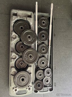 Činky set 50kg kotouče Litina - 2