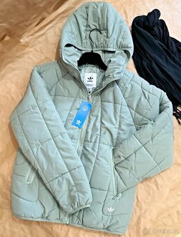 Adidas Puffer Hooded Jacket Unisex Bunda Mint XS - 2
