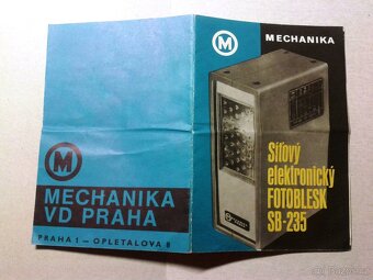Síťový Fotoblesk SB-235 Mechanika Praha - 2