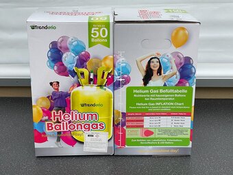 2x TRENDARIO Heliumtank pro balónky - 2