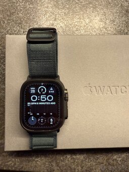 Apple Watch Ultra 2, černý titan, zelený alpský tah vel. M - 2