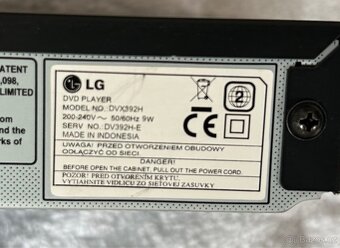 Prodám DVD přehrávač LG DVX392H - 2