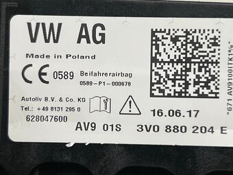Palubní deska černá 3V1857007AM Škoda Superb 3 r.v. 2018 - 2