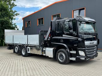 DAF CF 450 6X2 - valník s hydraulickou rukou + čelo - 2