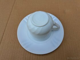 Kávová souprava nová, 12 ks bílé barvy MADE IN SPAIN - 2