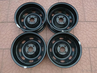 Plechové disky kola sada Citroen Peugeot 4x108 6Jx15 ET23 - 2