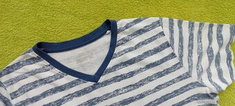 2 x proužkaté tričko, vel. 158/164 - 2