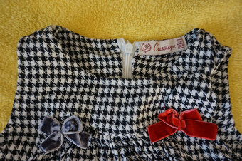 teplejší šatičky s mašlemi - vel. 74 - 2