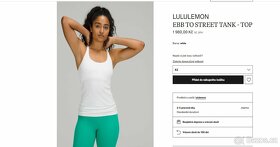 Lululemon dámské dívčí bezešvé sportovní tílko, top - 2