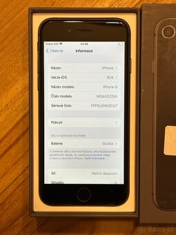 Apple iPhone 8 64GB černý + krabička, bat. 92% - 2