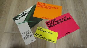 Prospekty Audi - Auto Union, NSU, DAF, BMW, 60.-90. léta. - 2