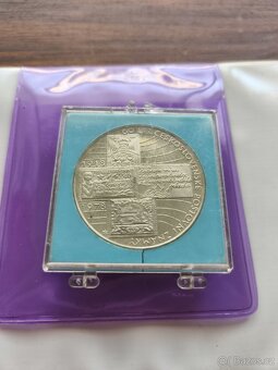 Stříbrná medaile 1978- poštovní muzeum - 2