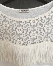 Dámská halenka s krajkou a třásněmi Pull&Bear - 2