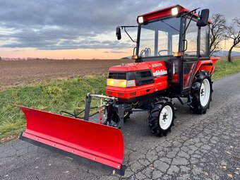 Malotraktor KUBOTA GL23 vyhřívaná kabina • radlice + sypač - 2