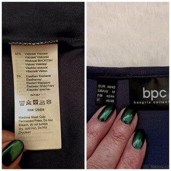 Nové trikotové midi šaty 40/42 - 2