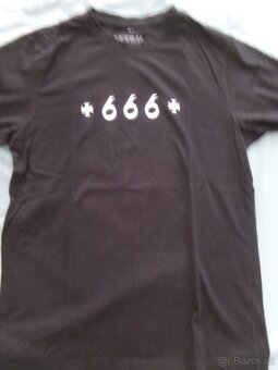 Nové pánské triko HOLY BLVK - +666+. - 2
