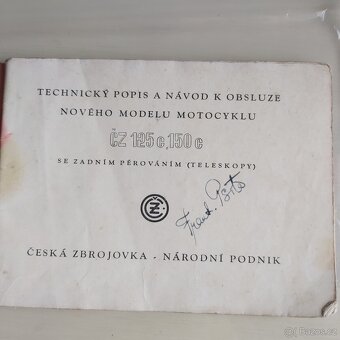 Technický popis ČZ 125c. 150c - 2