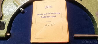 Tisícinovy úchylkoměrem Somet - 2