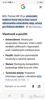 Rezny olej Mol Polimet 25 - 2