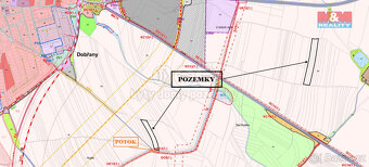 Prodej podílu 1/8 na pozemcích 19.549 m², Dobřany - 2