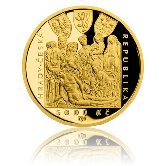 Zlatá mince 5000 Kč Hrad Zvíkov 1/2oz ČNB 2018 PROOF - 2