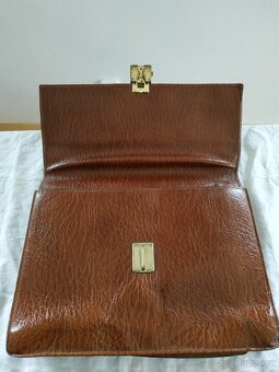 Kožená aktovka – kvalitní hnědá kůže - 2