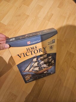 Prodám nové 3D Puzzle CubicFun - loď HMS Victory (nerozbalen - 2