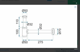 Nový umyvadlový sifon Rea z broušeného zlata - 2