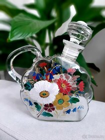 Skleněná karafa malovaná.. TOP - 2