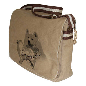 Taška přes rameno - potisk Samojed - 2