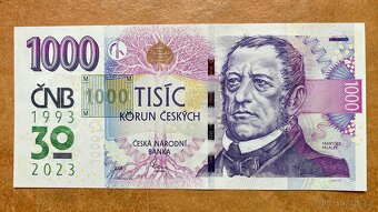 1000 Kč s přítiskem M01 - 2