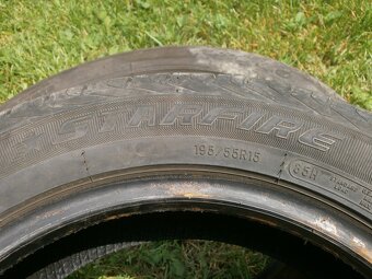 4x letní gumy STARFIRE 195/55 R15 vzorek 2x 9MM 2x8,1MM - 2