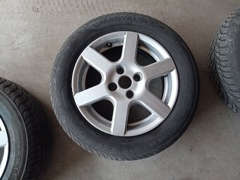 Alu 4x100 R15 ET38 6J15 obuto na celoroční 185/65/R15 - 2